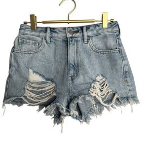 PACSUN  Ripped Jean Shorts SIZE 25